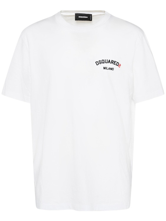 Dsquared2: T-Shirt mit Baumwolle - men_0 | Luisa Via Roma
