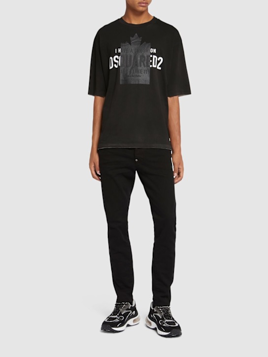 Dsquared2: T-Shirt aus Baumwolle - men_1 | Luisa Via Roma