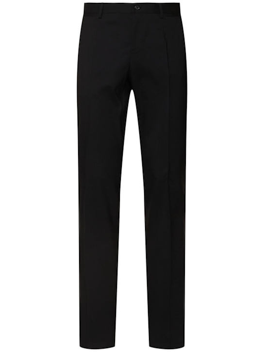 Dolce&Gabbana: Stretch wool double two piece suit - Black - men_5 | Luisa Via Roma