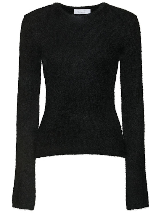 Gabriela Hearst: Willis silk & cashmere knit sweater - Black - women_0 | Luisa Via Roma