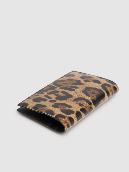 Dolce&Gabbana: Printed leather passport holder - women_1 | Luisa Via Roma