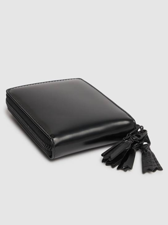 Comme des Garçons Wallet: Zipper medley leather wallet - men_1 | Luisa Via Roma