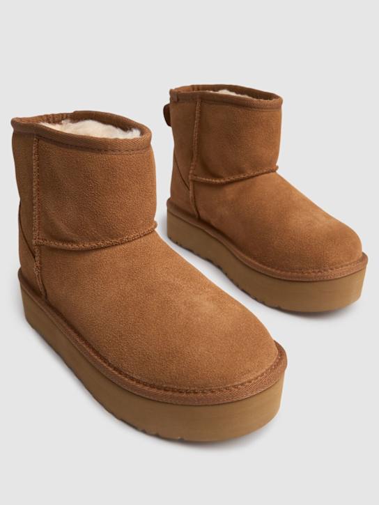 Ugg: Stivali Classic Mini Platform in shearling - kids-girls_1 | Luisa Via Roma