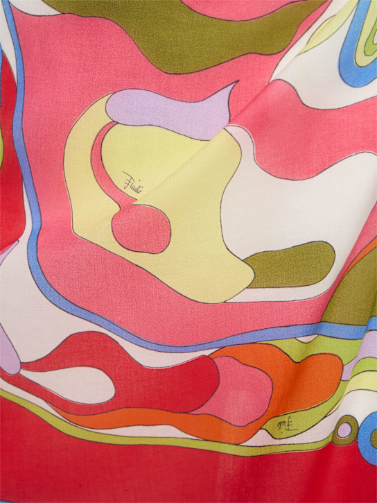 Pucci: 印花棉质细布围裹式半身裙 - 多色 - women_2 | Luisa Via Roma