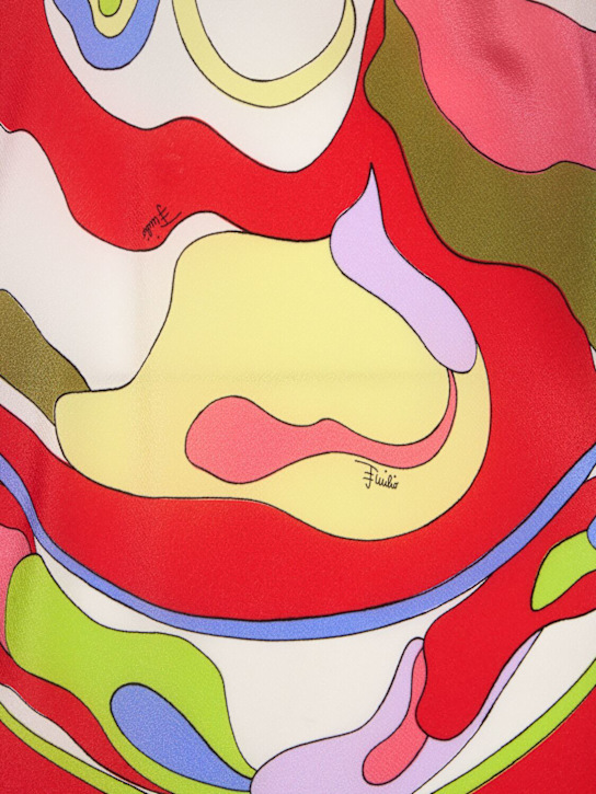 Pucci: 印花真丝长款连衣裙 - women_3 | Luisa Via Roma
