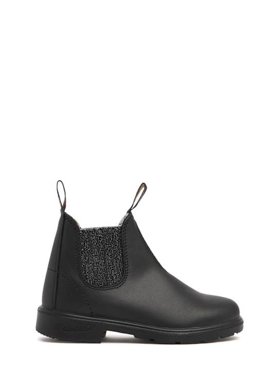 Blundstone: Leather Chelsea boots w/ lurex - Black - kids-girls_0 | Luisa Via Roma
