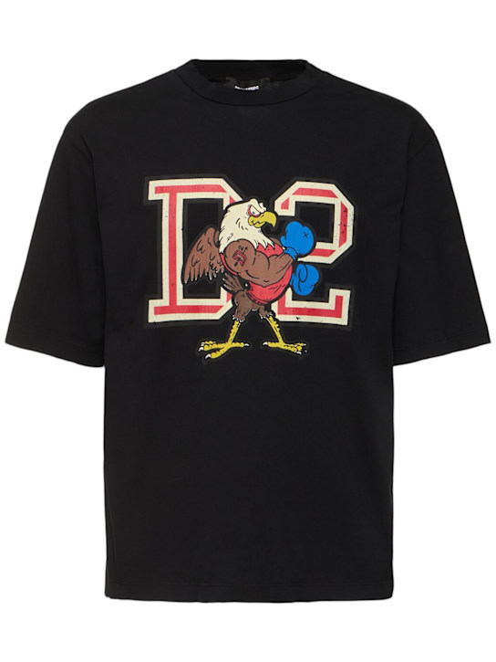 Dsquared2: Cotton jersey printed t-shirt - men_0 | Luisa Via Roma
