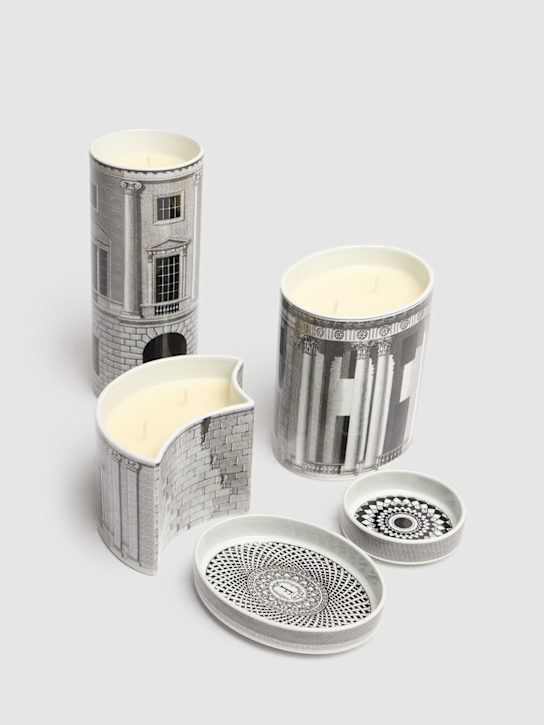 Fornasetti: Trittico Architettura candle - Grey - ecraft_1 | Luisa Via Roma