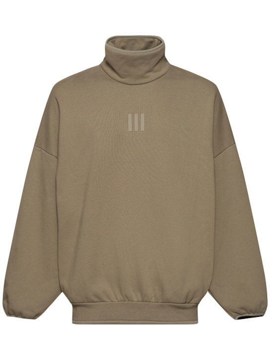 adidas Originals: Fear Of God mock neck fleece sweatshirt - men_0 | Luisa Via Roma