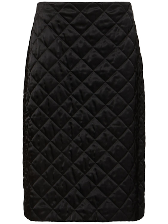 Jil Sander: Quilted heavy double face midi skirt - women_0 | Luisa Via Roma