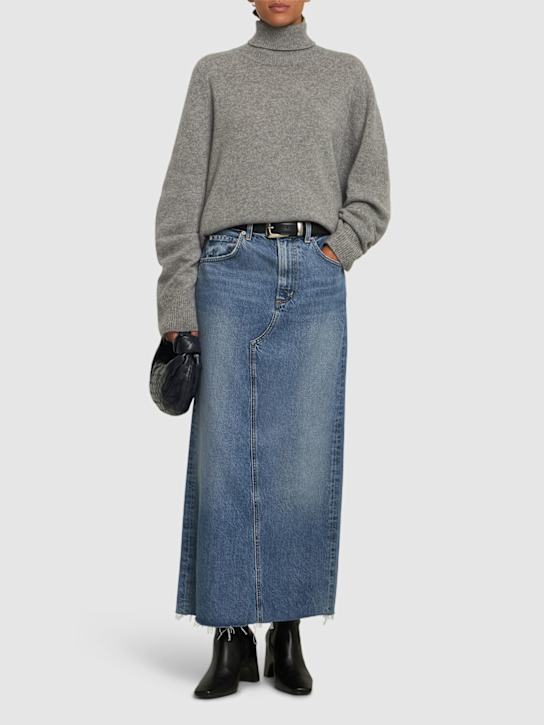 CITIZENS OF HUMANITY: Circolo denim long skirt - women_1 | Luisa Via Roma