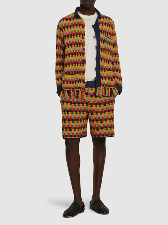 Baziszt: Conondrum hand crocheted cotton shorts - men_1 | Luisa Via Roma