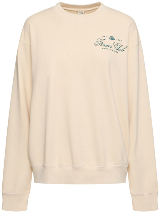 Sporty & Rich: Fitness Club crewneck sweatshirt - women_0 | Luisa Via Roma