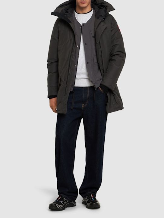 Canada Goose: Langford cotton blend down parka - men_1 | Luisa Via Roma