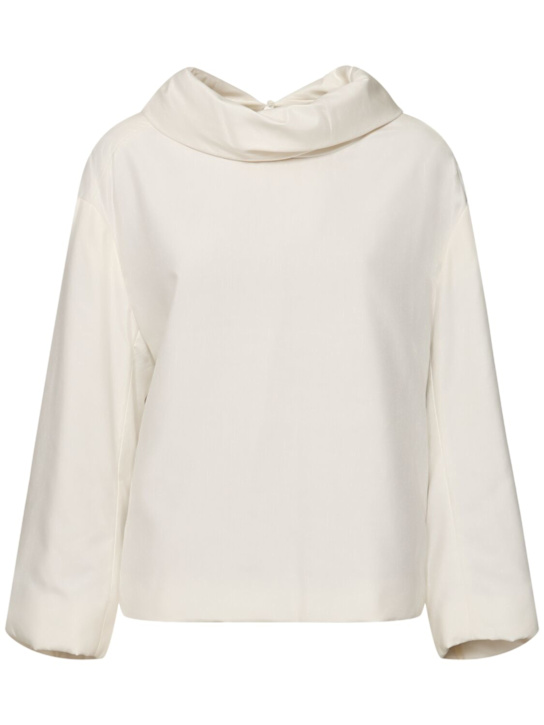 Carven: Washed habotai silk shirt - women_0 | Luisa Via Roma