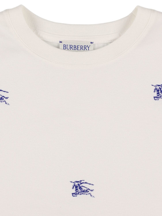 Burberry: T-shirt in jersey di cotone - Bianco - kids-girls_1 | Luisa Via Roma