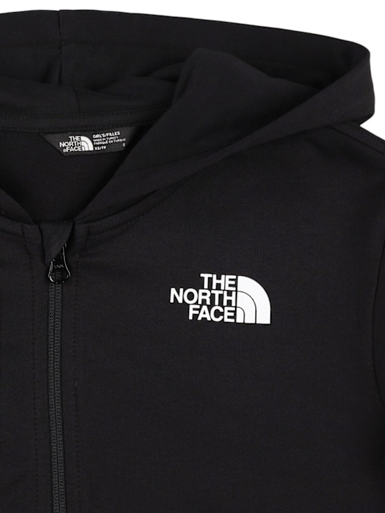 The North Face: Cotton full-zip hooded sweatshirt - kids-boys_1 | Luisa Via Roma
