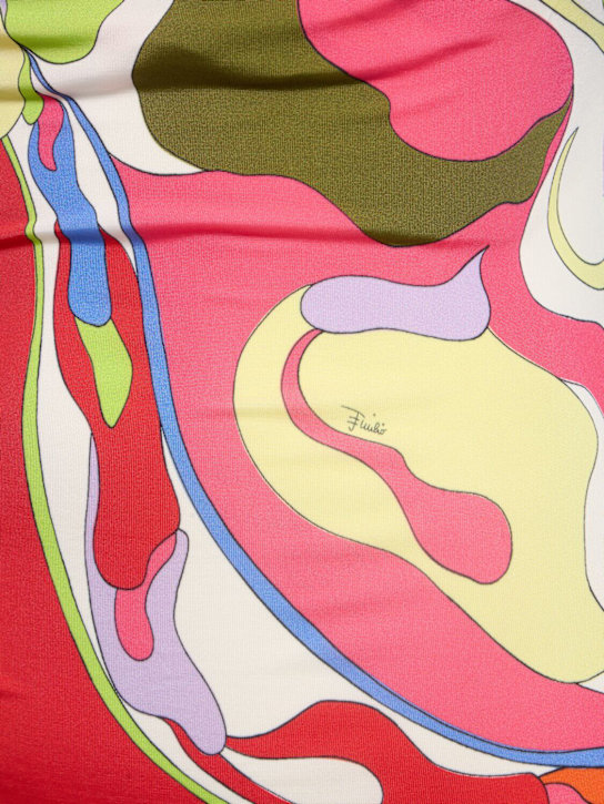 Pucci: 印花绸缎短款连衣裙 - women_3 | Luisa Via Roma