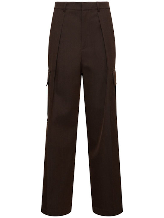 Burberry: Pantaloni cargo in lana - women_0 | Luisa Via Roma