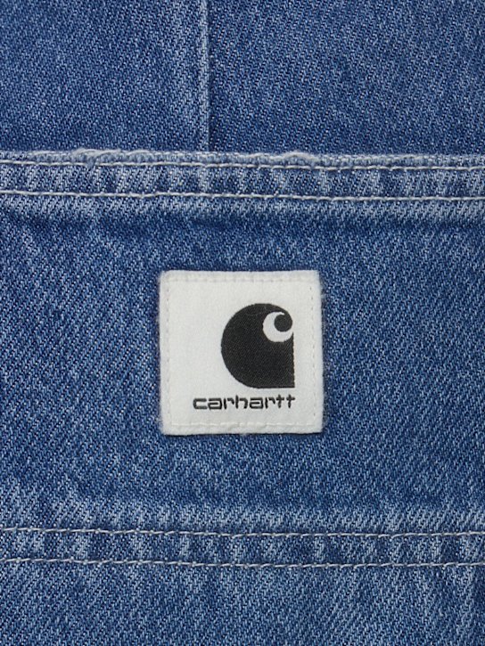 Carhartt WIP: Jens high waist pants - Blue Havy Stone - women_3 | Luisa Via Roma