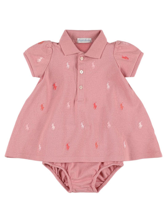 Polo Ralph Lauren: Vestito in cotone piqué stretch - kids-girls_0 | Luisa Via Roma