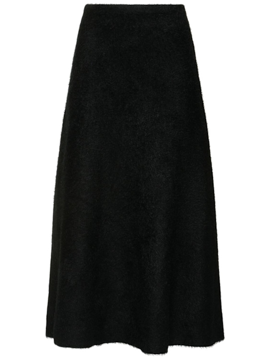Gabriela Hearst: Eastburne silk & cashmere knit  skirt - Black - women_0 | Luisa Via Roma
