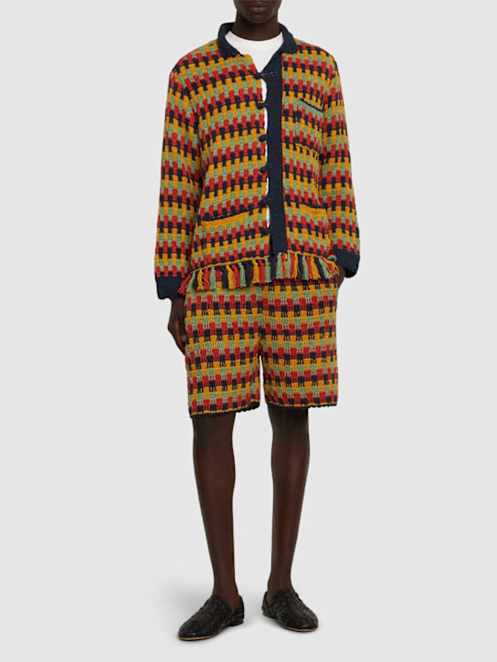 Baziszt: Conondrum hand crocheted cotton shirt - men_1 | Luisa Via Roma