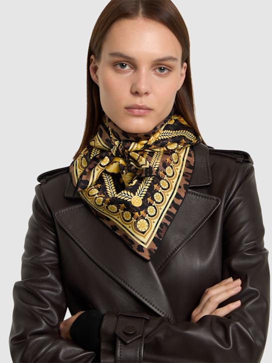 Versace: Printed silk scarf - women_1 | Luisa Via Roma