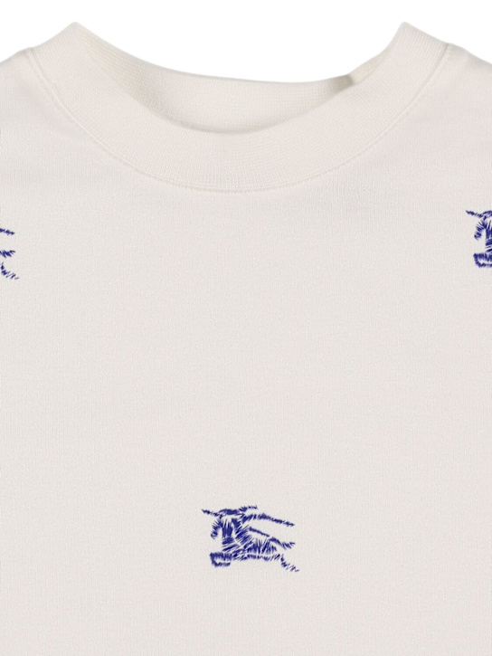 Burberry: T-shirt in jersey di cotone con logo - kids-girls_1 | Luisa Via Roma