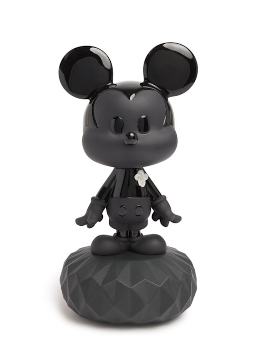 Lladrò: Mickey sculpture - Black - ecraft_0 | Luisa Via Roma