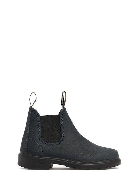Blundstone: Stivali chelsea in camoscio - Blu - kids-girls_0 | Luisa Via Roma
