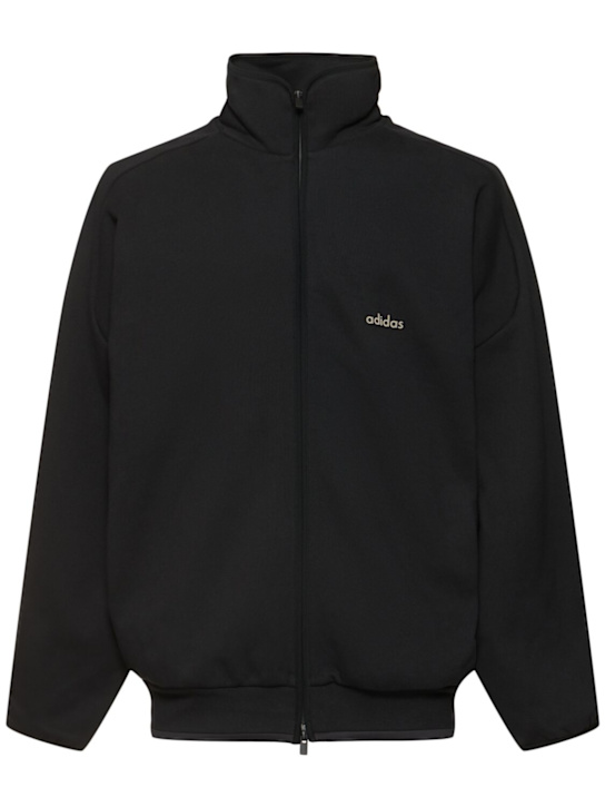 adidas Originals: Fear Of God fleece track jacket - men_0 | Luisa Via Roma