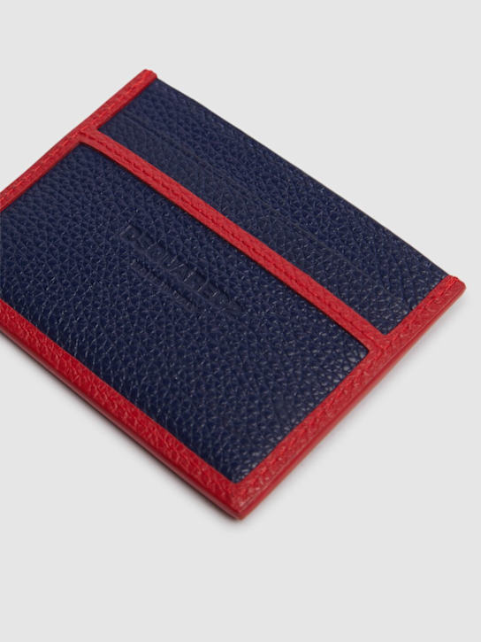 Dsquared2: Logo leather wallet - Blue - men_2 | Luisa Via Roma