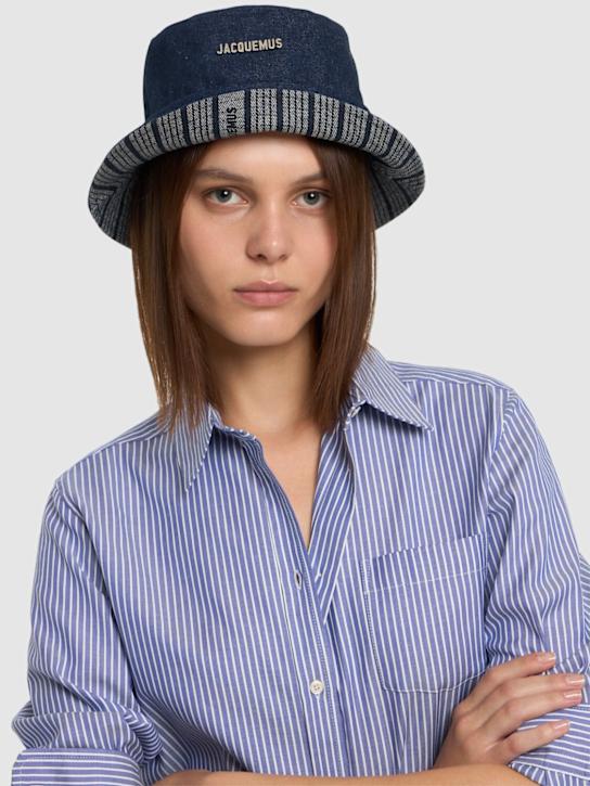 Le Bob Gadjo cotton logo bucket hat - Thumbnail 2