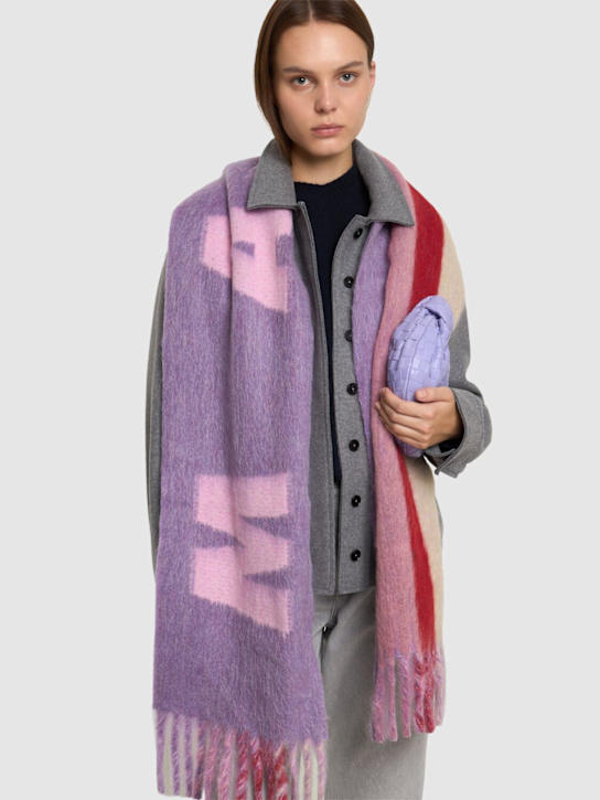 Marni: Wool blend logo scarf - women_1 | Luisa Via Roma