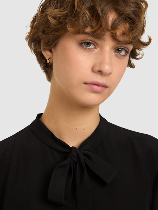 Tory Burch: Kira enamel huggie earrings - women_1 | Luisa Via Roma