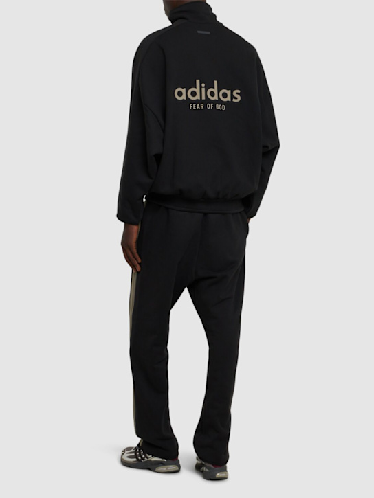 adidas Originals: Fear Of God fleece track jacket - men_1 | Luisa Via Roma
