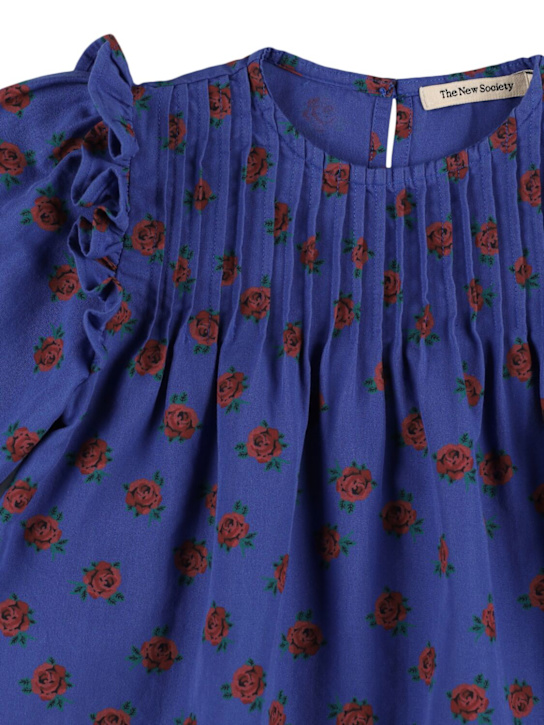 The New Society: モスリンコットンシャツ - ブルー - kids-girls_1 | Luisa Via Roma