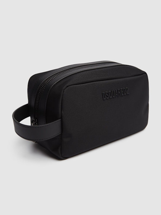 Dsquared2: Kosmetiktasche aus Cordura mit Logo - men_1 | Luisa Via Roma