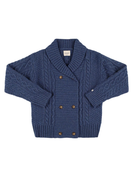 Donsje: Wool blend knit cardigan - kids-boys_0 | Luisa Via Roma