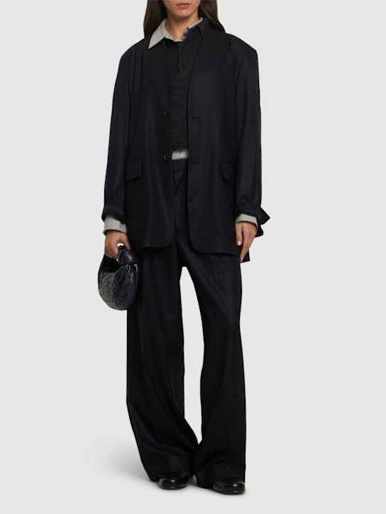 Auralee: Wool & silk flannel jacket - women_1 | Luisa Via Roma