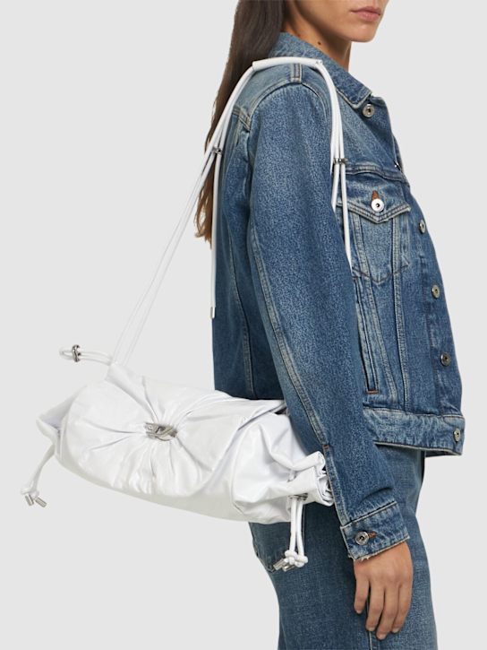 Diesel: Medium Scrunch-D leather shoulder bag - women_1 | Luisa Via Roma