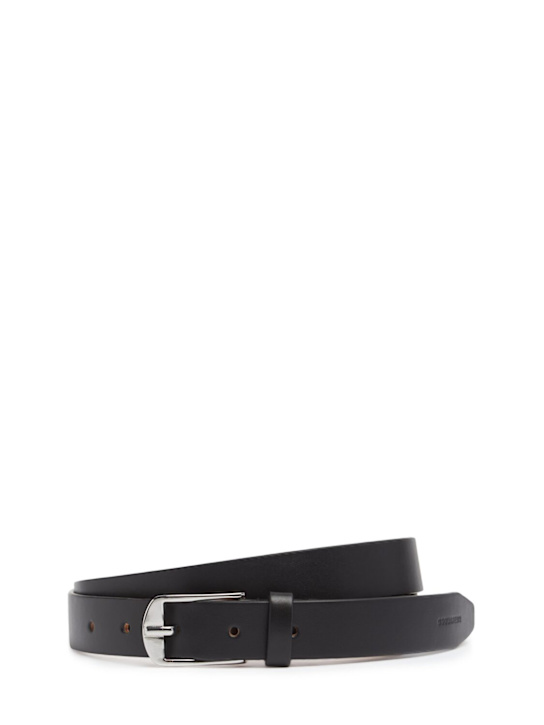 Dsquared2: Classic leather belt - Black - men_0 | Luisa Via Roma