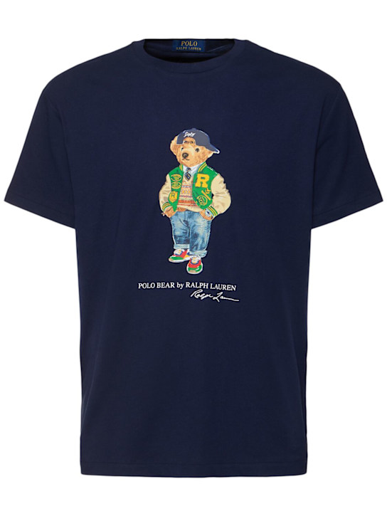 Polo Ralph Lauren: T-Shirt aus Baumwolljersey mit Druck - men_0 | Luisa Via Roma