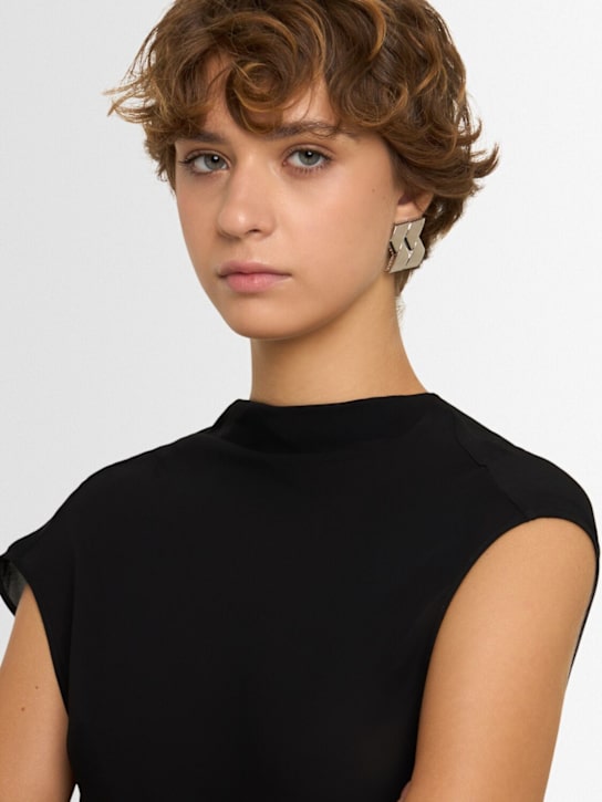 Versace: Bind clip-on earrings - women_1 | Luisa Via Roma