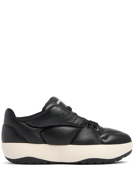 Dsquared2: Icon leather low sneakers - men_0 | Luisa Via Roma