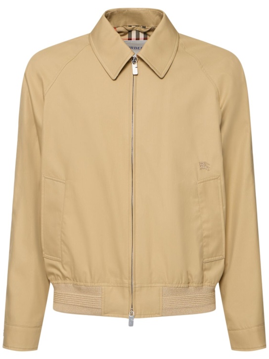Burberry: Jacke aus Tech-Baumwolle - men_0 | Luisa Via Roma