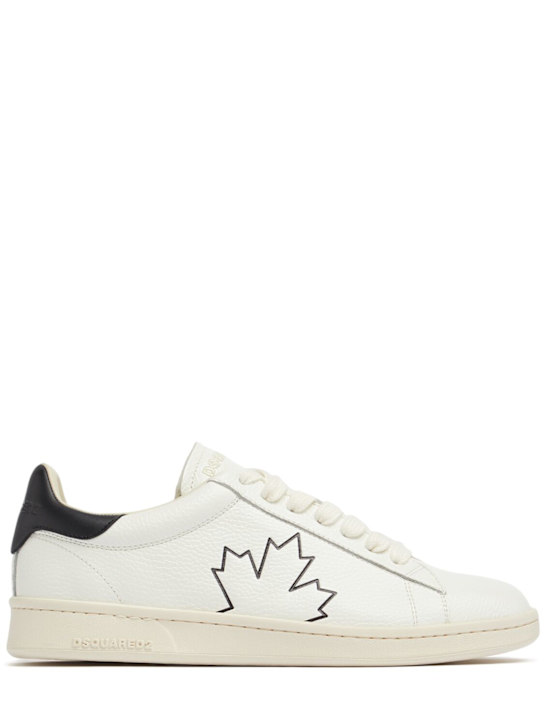 Dsquared2: Logo low sneakers - men_0 | Luisa Via Roma