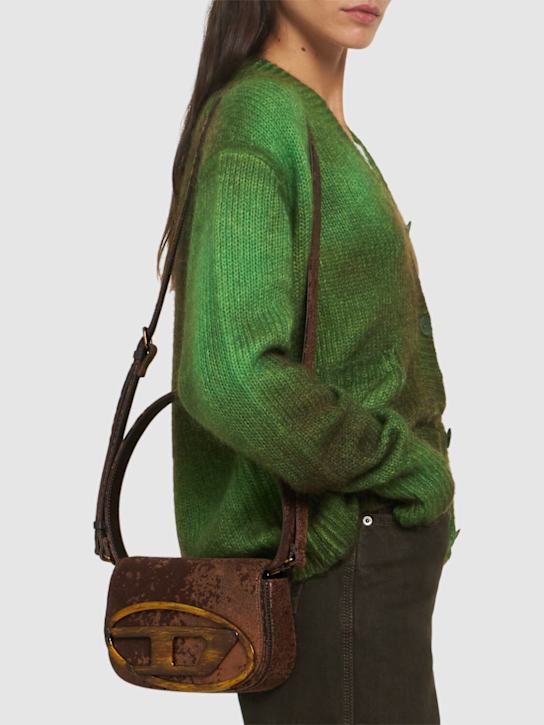 Diesel: 1DR flocked shoulder bag - women_1 | Luisa Via Roma