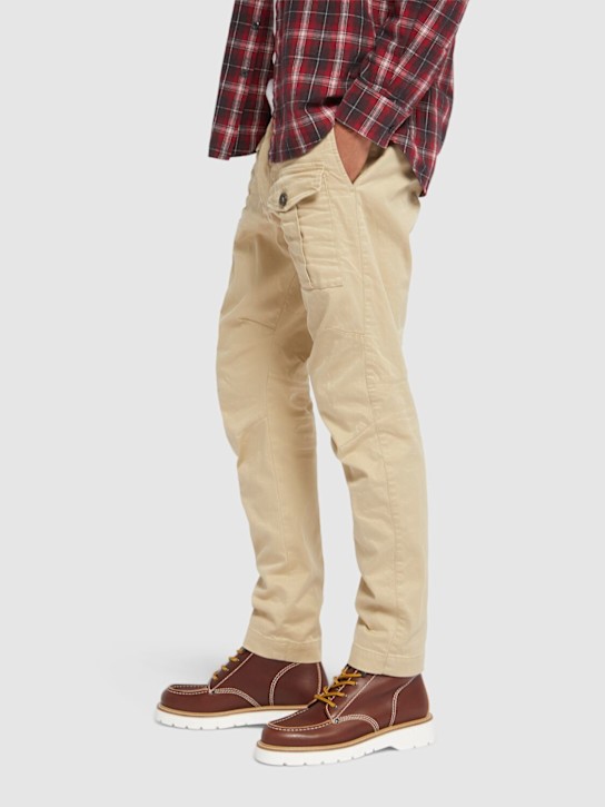 Dsquared2: Leather high boots - men_1 | Luisa Via Roma